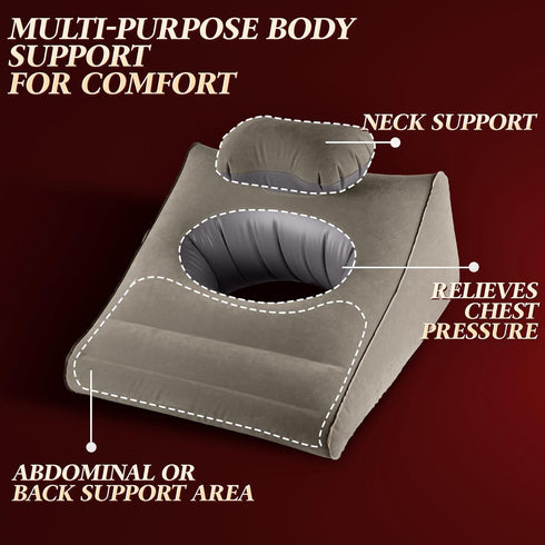 Sex Toys Adult Toys, Sex Pillow Position Cushion Triangle Inflatable Position Pillow, Couples Sex Toys Sex Wedge Velvet