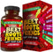 Beet Root Capsules 60 Count - Heart-Healthy Energy with Grape Seed Extract & Ginseng - Vegan Circulation Support