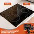 Glass Stove Top Cleaner Kit 12 oz, Non-Abrasive Cooktop Cleaner and Polish with Scrubbing Pad, Handle, Scraper, Cloth