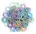 Youxuan Small Hair Elastics for Girls, 100 PCS Soft Comfy Rubber Bands, Multi Color Hair Ties