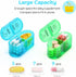 Weekly Pill Organizer 2 Times a Day - AM PM with 7 Daily Color-Coded Cases for Vitamins, Medicine, & Supplements