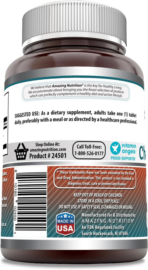 Amazing Formulas Choline Bitartrate Supplement, 650 Mg, 180 Tablets, Non-GMO, Gluten-Free