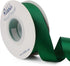 Ribbli Forest Green Double Faced Satin Ribbon, 1” x 25 Yards for Craft Bows and Gift Wrapping