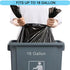 18 Gallon Extra Strong Trash Bags, 1.5 MIL Tall Kitchen Garbage Bags, Unscented, Black, 36 Count