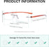 Eyekepper Small Lens Rimless Reading Glasses for Men and Women
