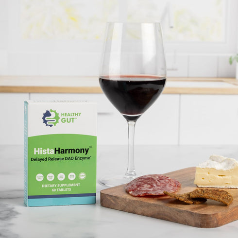 Healthy Gut HistaHarmony, Delayed Release DAO Histamine Support Enzyme, 60 Servings