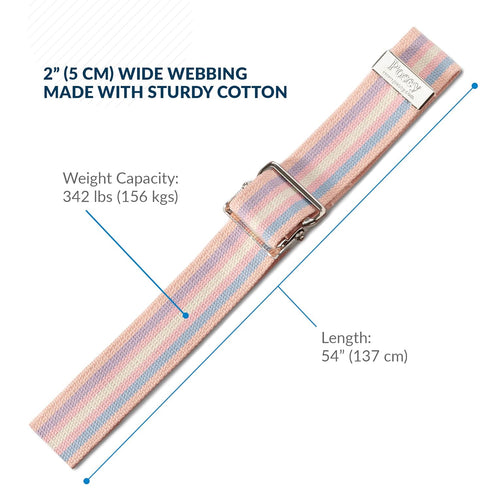 TIDI Posey Gait Belt, Pastel, 54” - Walking & Gait Belt for Nurses, Physical Therapy & Home Care