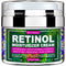 Retinol Cream - Reduces Wrinkles, Fine Lines, and Dryness, Face Moisturizer for All Skin Types, 1.7 oz