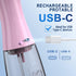 MOCEL Cordless Water Dental Flosser, 5 Modes Oral Irrigator with USB C Rechargeable, IPX7 Waterproof (Pink)