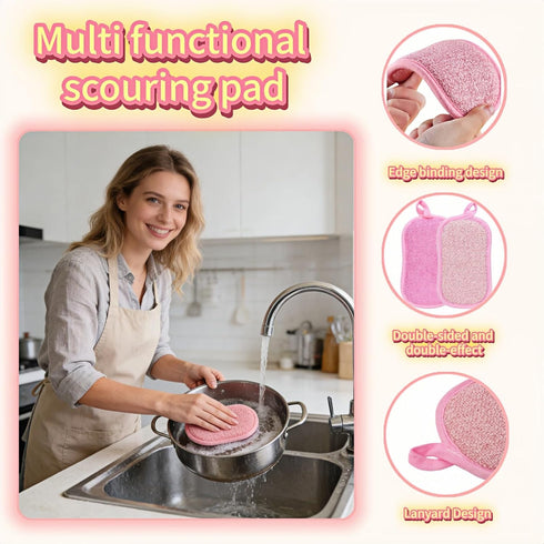 SAYUANVA Dual-Sided Kitchen Scrubbing Sponges, Heavy Duty Non-Scratch Cleaning Sponges, Extra Thick Dual-Sided Sponge