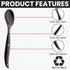 C&S Event Supply Co. 10" Plastic Serving Utensils, Disposable Spoons for Weddings, Catering, Bulk 12 Pack - Black