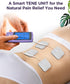 TENKER TENS Unit Muscle Stimulator, Rechargeable Electronic Pulse Massager with 24 Modes, 2"x2" and 2"x4" Electrode Pads