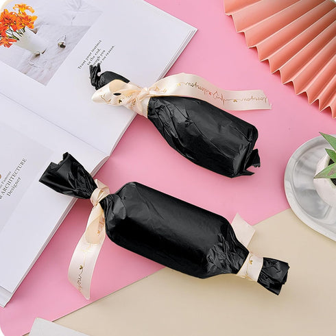 Hlonon Black Tissue Paper for Gift Bags, 30 Sheets of Black Wrapping Paper for Weddings, Birthday, DIY Crafts