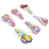 LUV HER 6pc Cute Hair Clips for Girls - Magical Confetti Character Charms Hair Accessories for Kids