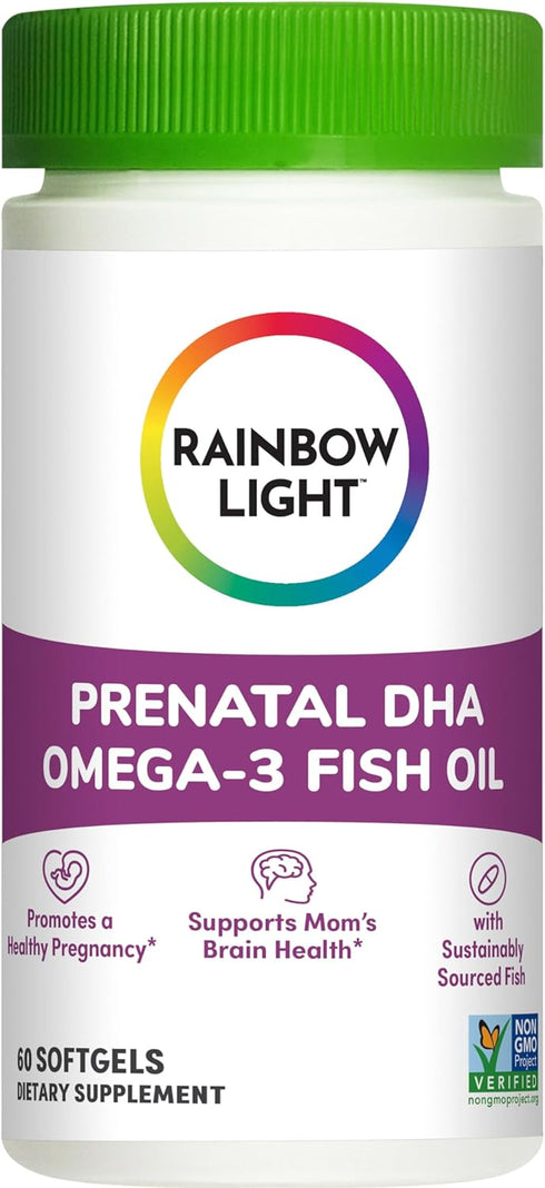 Rainbow Light Prenatal DHA Smart Essentials, Omega-3 Fatty Acids, 60 Softgels