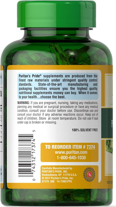 Evening Primrose Oil 1000 Mg with Gla, 120 Count by Puritans Pride