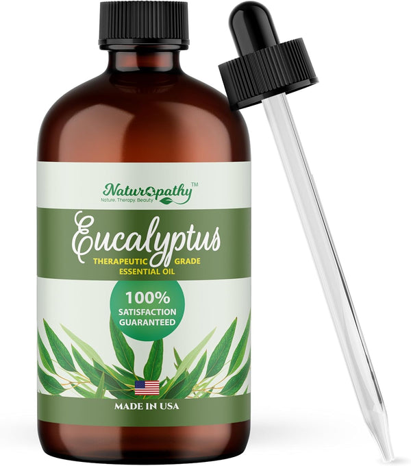 Naturopathy Eucalyptus Essential Oil 4 fl oz - Therapeutic Grade for Aromatherapy