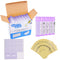 Lip Balm Container Tubes, 50-Pack, DIY, Purple, 3/16 Oz (5.5 ml), Includes 50 Writable & 50 Printed Stickers
