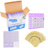 Lip Balm Container Tubes, 50-Pack, DIY, Purple, 3/16 Oz (5.5 ml), Includes 50 Writable & 50 Printed Stickers