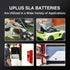 UPLUS 12 Volt 4AH Rechargeable AGM Battery, LP12-4 SLA Replacement for Security Control Panel, Garage Door Opener