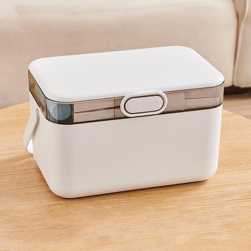 Naqqios Medication Box - Large Monthly Pill Storage Box | Medicine Box | Double Layer