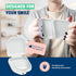 Odorless Retainer Case Pack of 2, Ventilated, Durable & Hygienic for Braces, Dentures & Aligners, 3.14 x 3.14 x 1.1