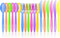 JOYIN 288 PCs Plastic Cutlery Hard Utensils for Cinco De Mayo Celebrations, Luau Party, Taco Tuesday Event, Mexican