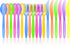 JOYIN 288 PCs Plastic Cutlery Hard Utensils for Cinco De Mayo Celebrations, Luau Party, Taco Tuesday Event, Mexican