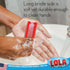 LOLA Products Hand & Nail Brush, 2 Sided Soft & Stiff with Comfortable No-Slip Grip, Red - 3 Pack