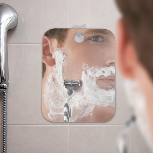 Shave Well Travel Anti-Fog Shaving Mirror, Portable Fogless Hanging Bathroom Shower Mirror