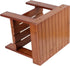 2 Pack 11 9 10 Inch Bamboo Step Stool, Bamboo Shower Bench, x x Foot Stool, Seat Stool for Home, Garden, Living Room