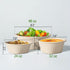 Homestockplus 32 Oz Deep Disposable Paper Bowls, 50 Pack Heavy Duty Compostable Bowls for Soup, Salad, Dessert