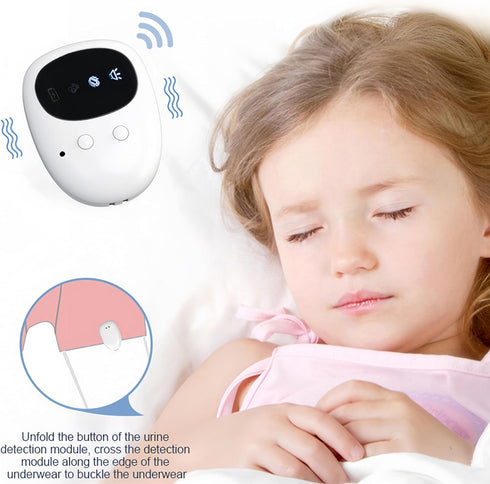 Wireless Bedwetting Alarm for Kids & Adults, Potty Training Reminder Device with Sound & Vibration, Nighttime Accident