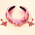 Mexican Headband for Women - Cinco De Mayo Headband, Sombrero Chili Cactus Headband, Fiesta Crystal Knotted