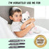 White Cat Microwavable Heating Pad, 1.5 lbs Unscented Plush Pillow for Women & Kids, Cute Hot & Cold Plushie