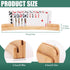 ZUFECY 2-Pack 2-Layer 50+ Wooden Card Holders, Slots for Poker Cards, Solid Pine Wood with Natural Finish for Family