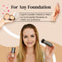 Flat Top Retractable Makeup Brush - Premium Kabuki Brush for Liquid, Powder, and Cream Makeup
