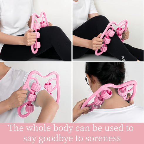 WIOHXEIO The six-wheelmuscle Roller Forearm and Calf Rollers can Relieve Muscle Tension and Promote Recovery. It is