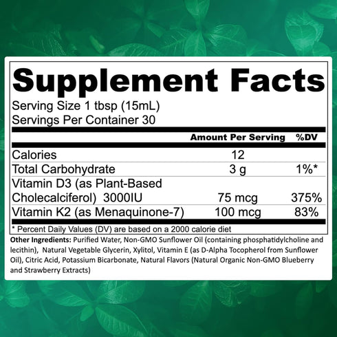 Manna Liposomal Vegan Vitamin D3 + K2