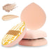 2 Pcs Large Teardrop Powder Puff for Face, Soft Makeup Sponge for Foundation, Concealer, Liquid, and Cream