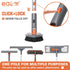 eazer 4-in-1 Long-Handled Tub Scrubber, Versatile Bathroom Cleaning Brush, Ideal for Shower, Tub, and Bathroom