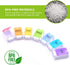 LEMBOL 1 Detachable Pill Organizer,Weekly Pill Box Time a Day,Large Daily Pill Case for Pills/Vitamin/Fish
