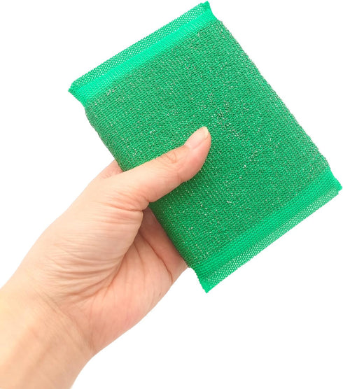 12 PCS Steel Dish Kitchen Sponge Scrubber, Heavy Duty for Dishwashing and Cleaning Pots and Pans