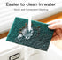 Heavy Duty Scour Pads, Non-Scratch Green Reusable Sponge Dish Scrubber, 12Pcs for Kitchen and Dish Cleaning