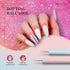 MelodySusie Nail Art Brushes Set, 6pcs Design Pen Painting Tools with Extension Gel Brush, Polish Brush for DIY