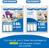 FORID Small Drawstring Trash Bags, 4 Gallon Plastic Garbage Bags, 60 Count, White Unscented Can Liners for Bathroom