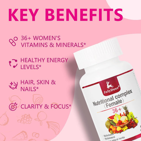 Immunity, 60 JulyDeer One Daily Multivitamin for Women - Complete Multimineral & Multivitamin with Vitamin A, C, D, E