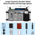 Large Walker Tote Bag in Gray - Practical Organizer with Pill Cases