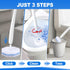 Zeefpod 100 Count Fragrance4X Disposable Toilet Brush,Toilet Cleaner Wand Refills Compatible with Most Toilet Brushes