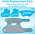 Arctic Flex Gel Replacement Packs - Reusable Gel Ice Packs for Ankle Brace, Hot and Cold Therapy for Pain Relief